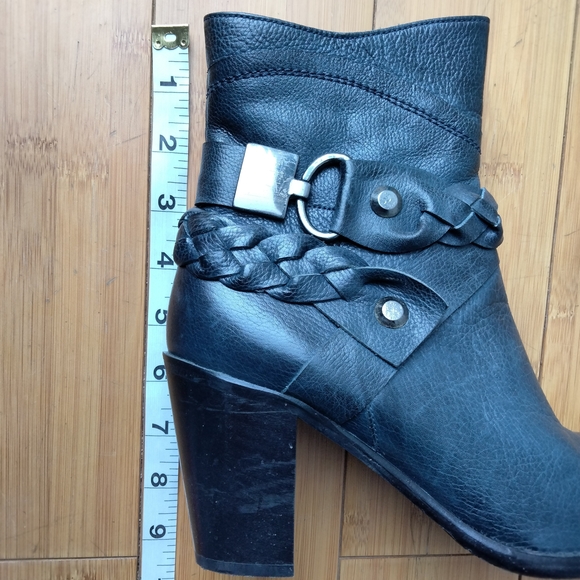 Kemal Tanca Women's Blue Genuine Leather Ankle Boots Size 37 (US 7) - Picture 15 of 15